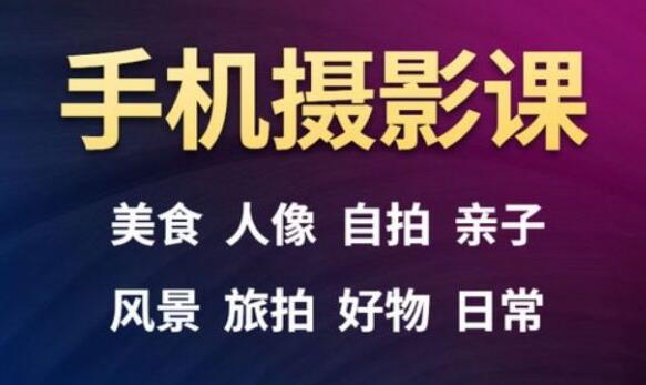 手机摄影一次学透，23套课程合集-1