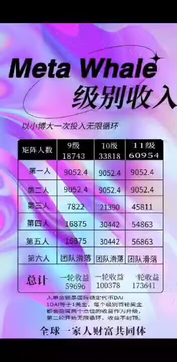图片[17]-Meta Whale元鲸鱼注册TP钱包马蹄链DAI质押全球一条线公排自动滑落矩阵收益-天庭首码项目网-网上创业赚钱首码项目免费推广发布平台-天庭首码网