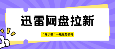 蜂小推，精准捕捉用户需求，迅雷网盘拉新轻松破局