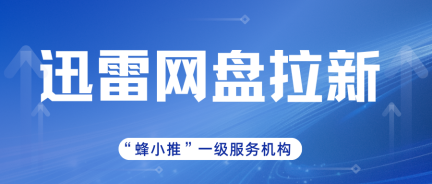 蜂小推，迅雷网盘拉新好处多！副业小白不可错过