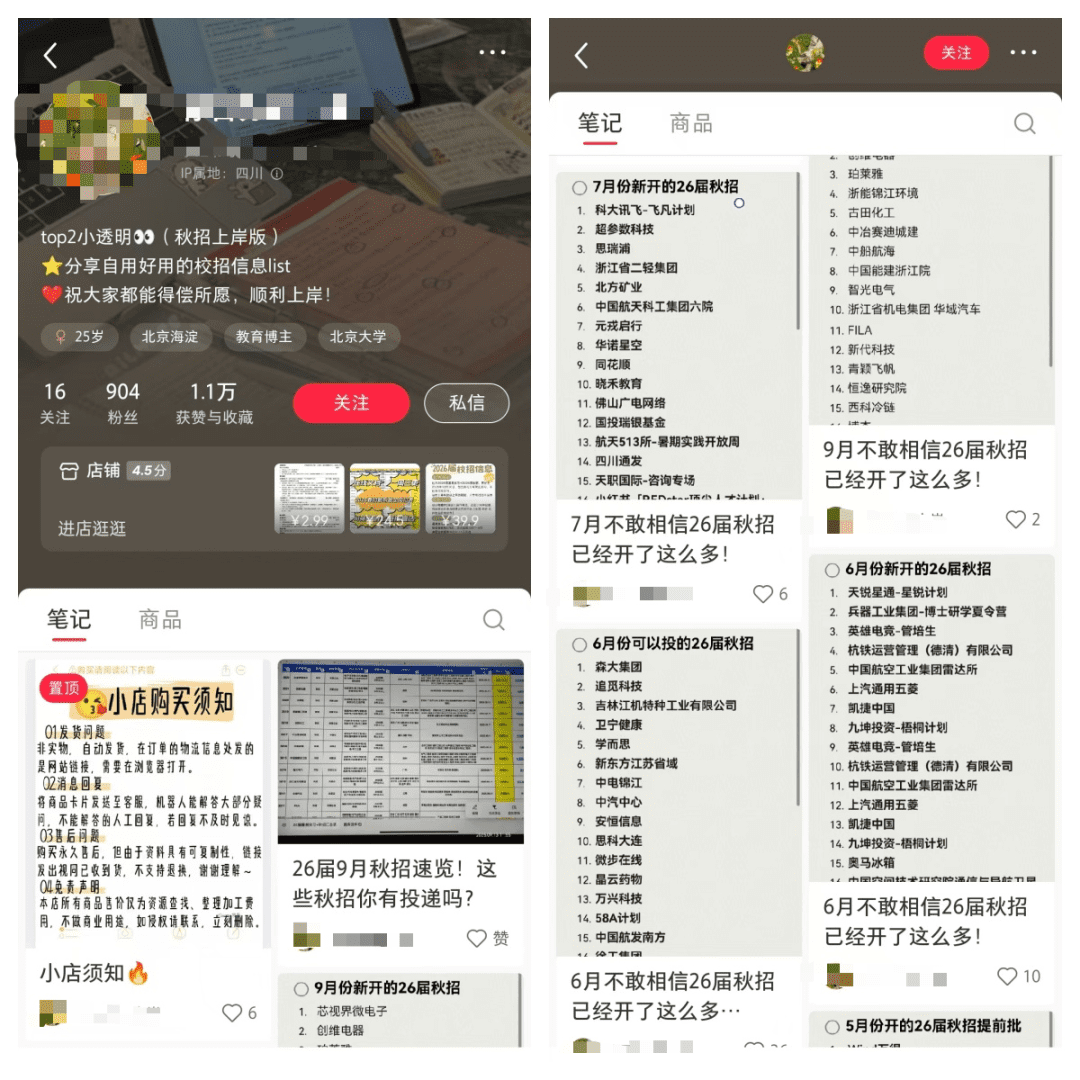 小红书卖招聘资料，粉丝不到1000却月入10万+，这个信息差项目太香了！