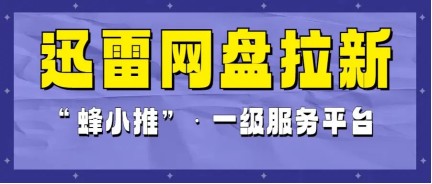 蜂小推，谁说副业麻烦又不赚钱？试试迅雷网盘拉新