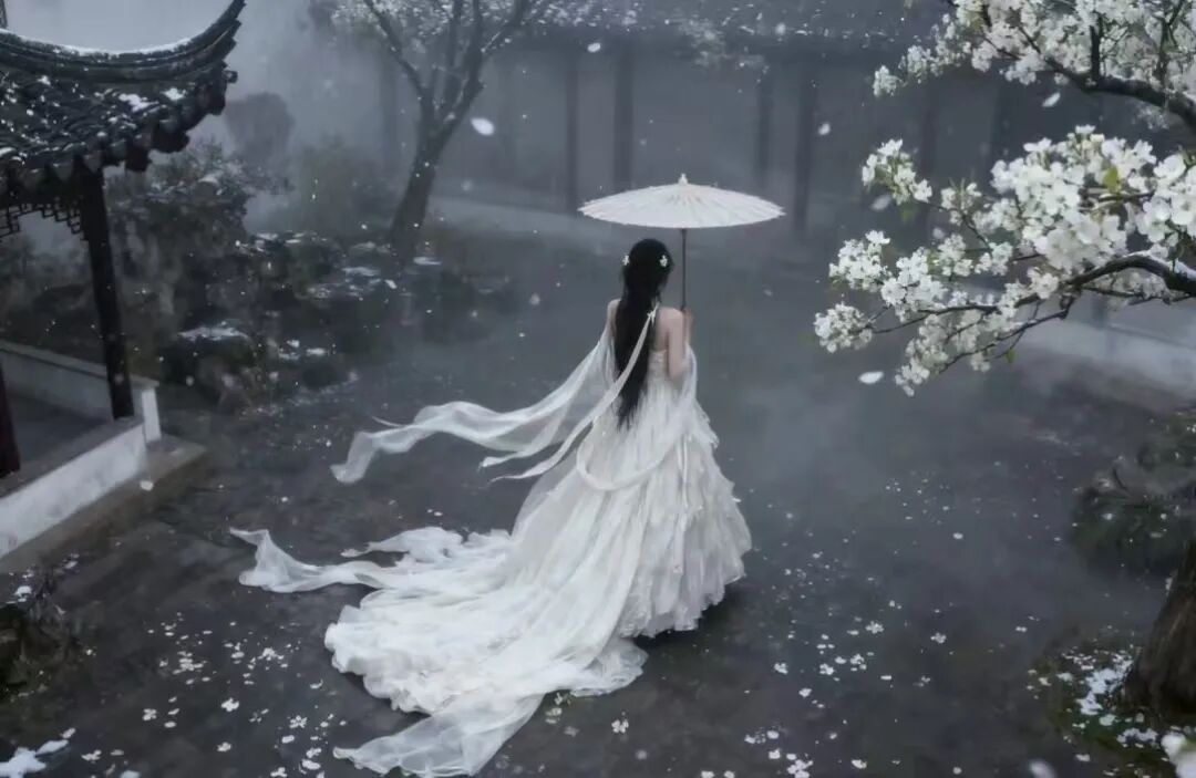 0门槛古风P图秘籍：剪映+豆包指令，一键生成“相见时难别亦难”意境大片