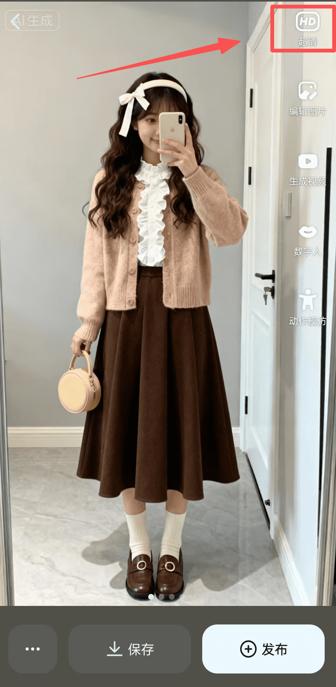 抖音AI带货女装赛道，最近热门的用AI做对镜自拍动态视频，手把手教你怎么制作