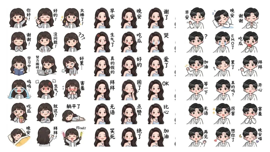 AI表情包制作三步走：从0到专属Q版个人IP，轻松搞定风格统一的贴纸