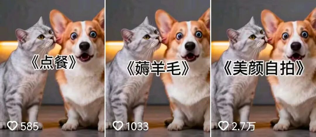 用AI制作萌宠搞笑对话视频，10分钟可学会，0基础也能做出爆款