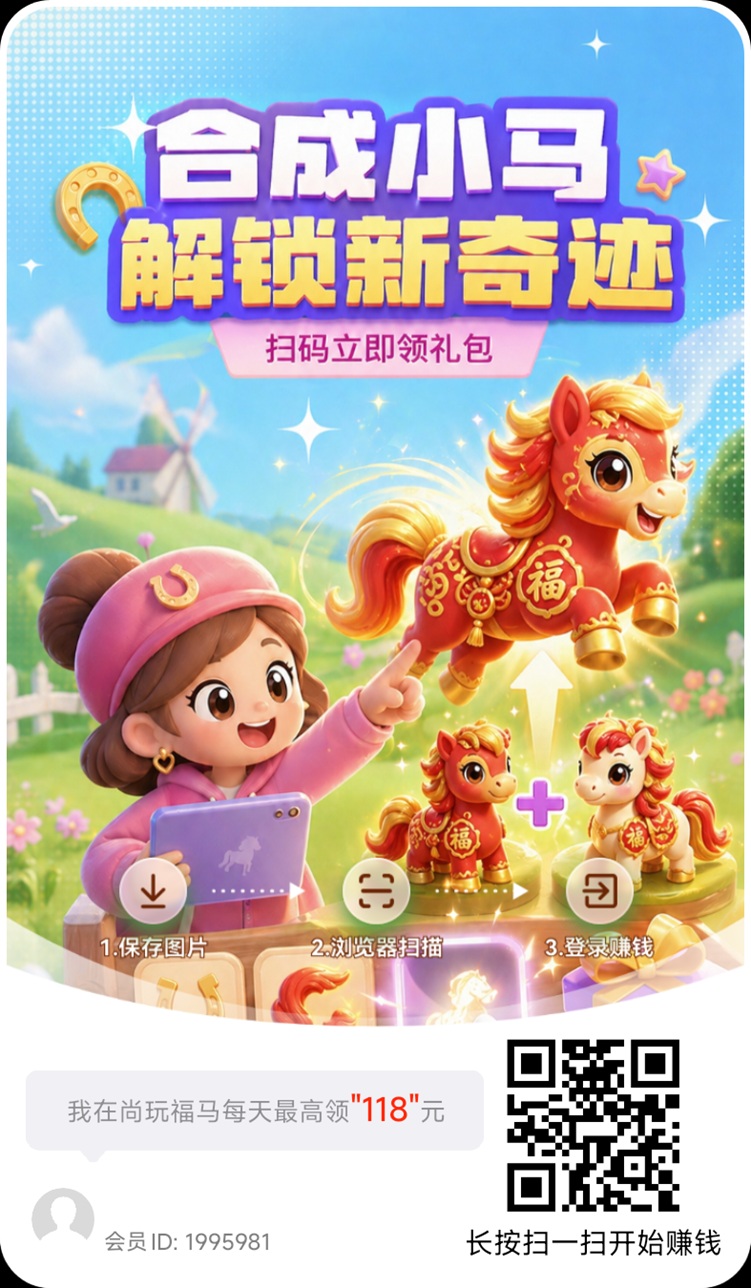 尚玩福马首码上线，新人看广告也能每天赚30元，提米秒到！