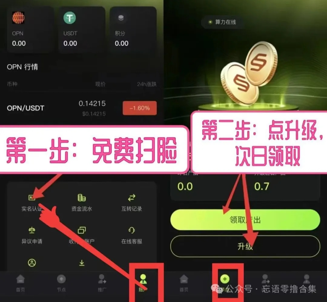 0撸OPN爬墙，注册认证完成后发id送5级。