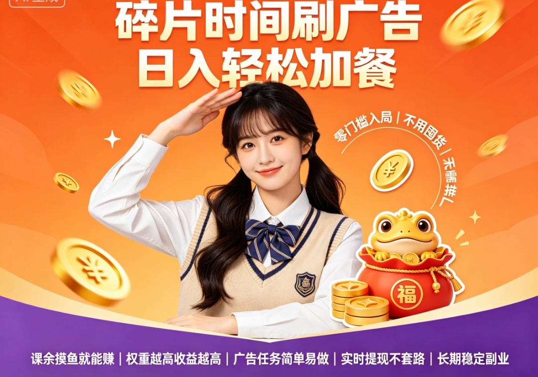 首码趣享看广告长久矩阵收益