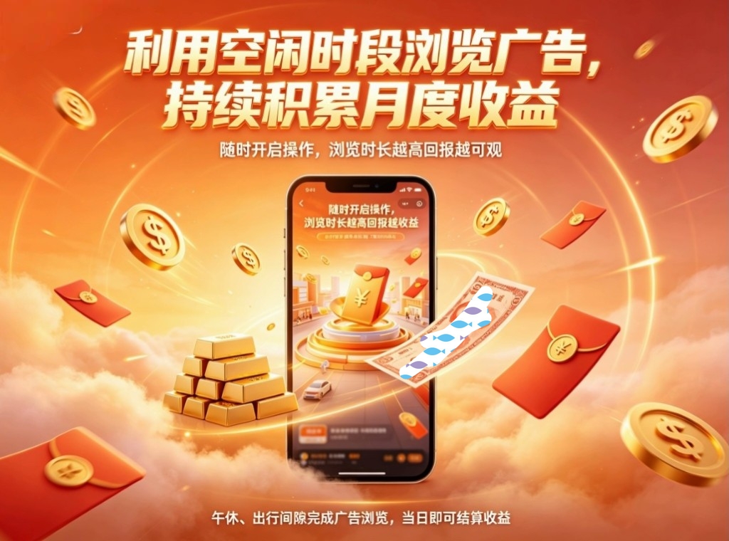 首码CQ看广告新玩法长久循环收益