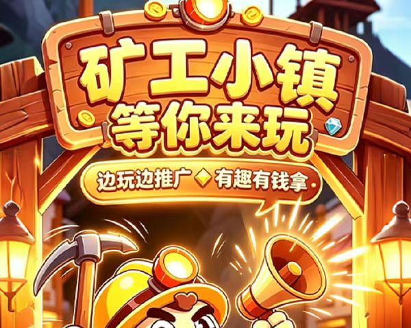小镇夺宝矿场首码，零撸兜底每天15元，通过自栋看广采集矿石