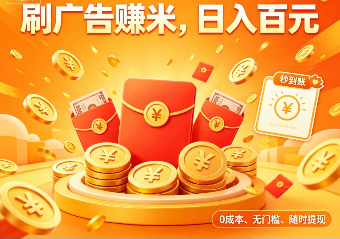 首码金多多看广告零撸轻松赚钱红利期