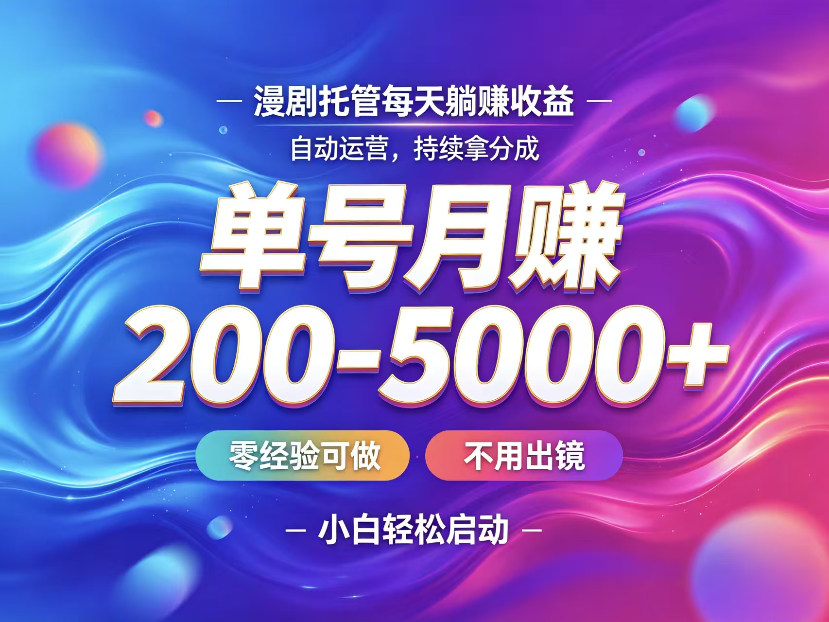 首码新界AI漫剧托管长久风口赛道收益
